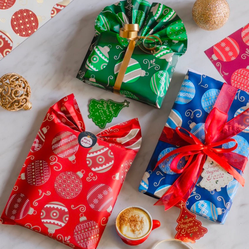 Buste Regalo Palline di Natale Mix 40 my.