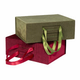 Bauletto in Velluto Ripiegabile con Manici Raso