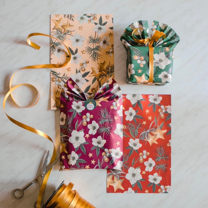 Buste Regalo Christmas Flower 40 my