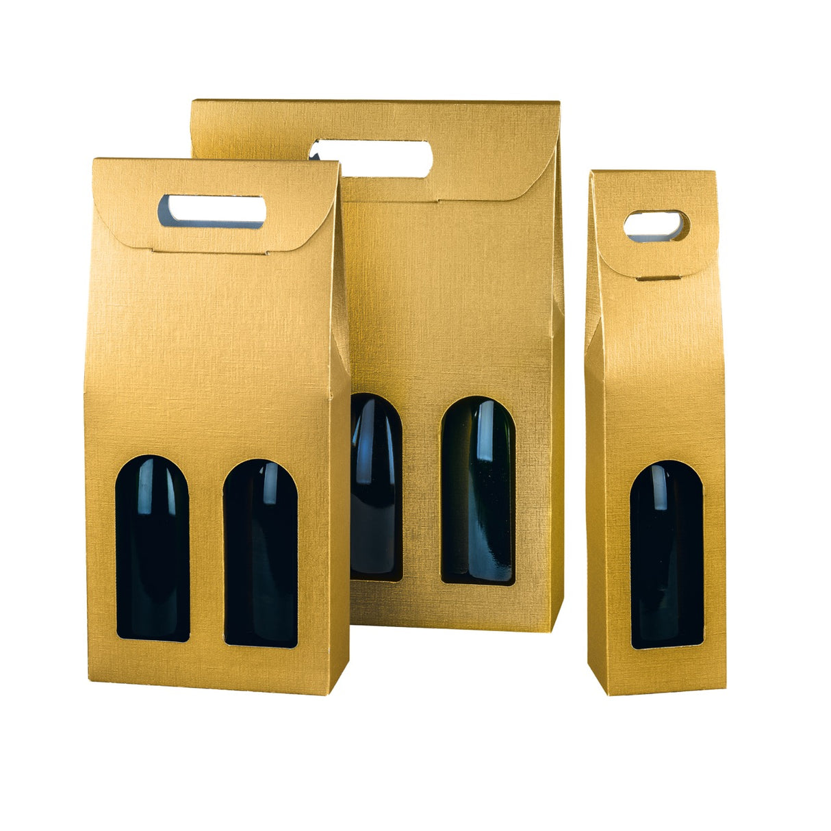 Scatola Portabottiglie Fibra Oro