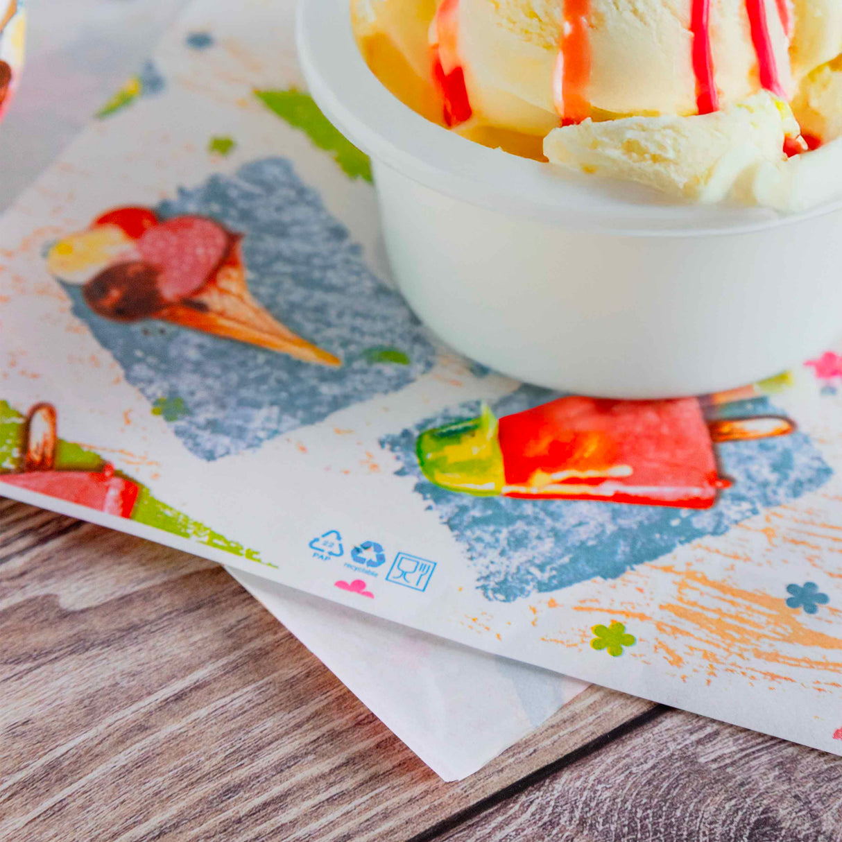 Carta Pelle Aglio Fantasia Gelato