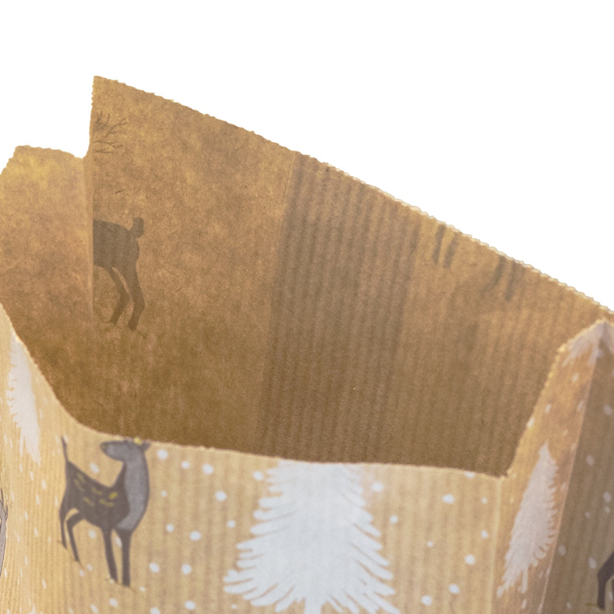 Sacchetti Regalo Carta Kraft Albero e Renna