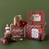 Buste Shopper Natalizie Carta Tartan