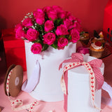 Set 2 Cappelliere con interno in PET e Manici in Nastro