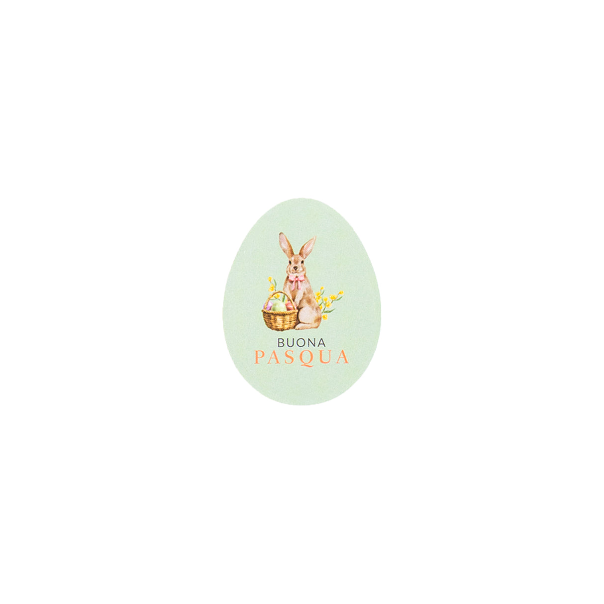 Etichette Buona Pasqua con Coniglio Mix cm 3x4