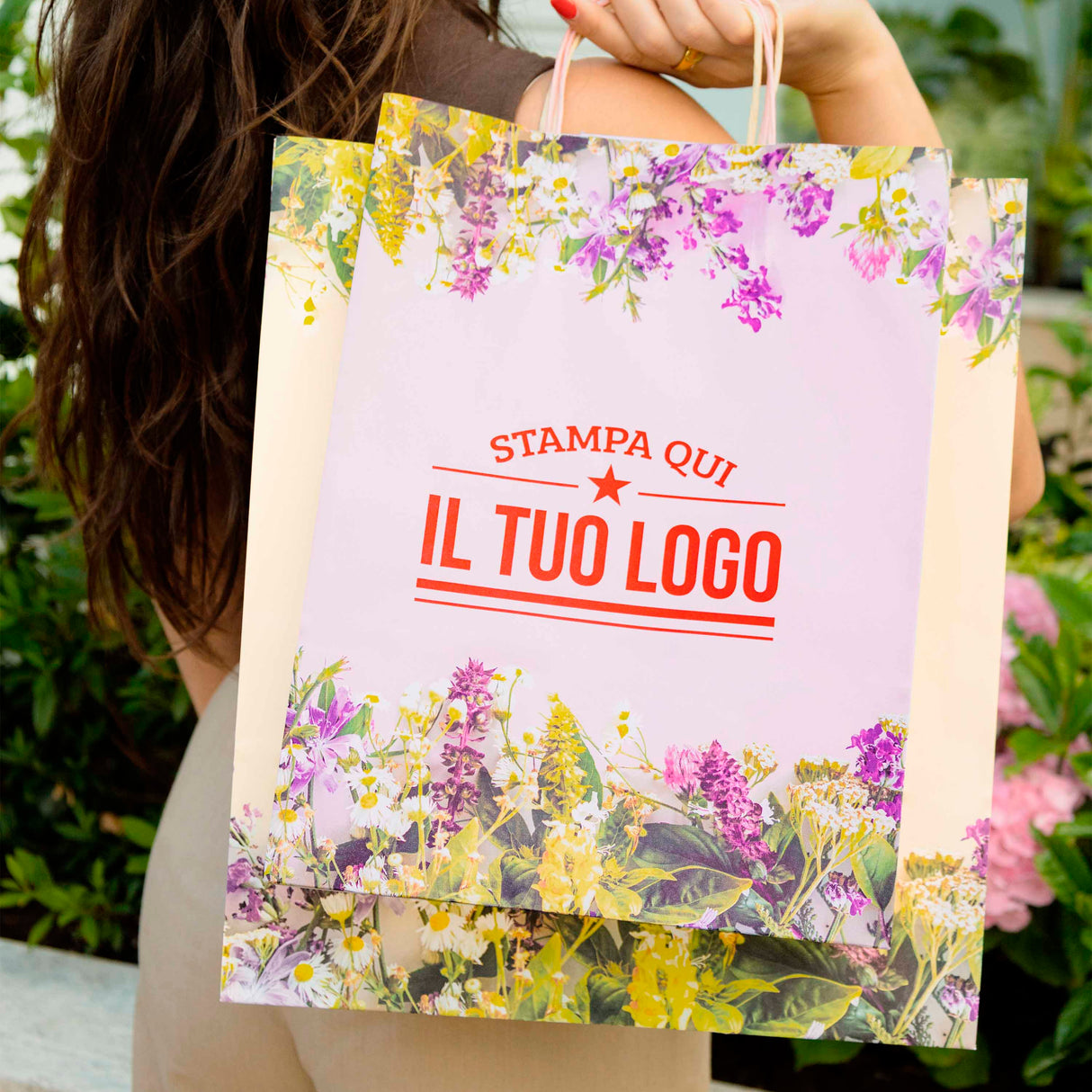 Shopper Carta Provenza colorate Personalizzabili