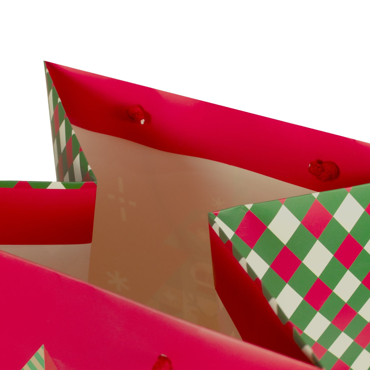 Busta Shopper fondo largo fantasia Joy Merry Christmas