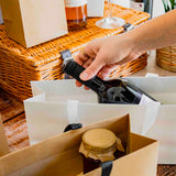 Shopper Carta Elegance Orizzontale con Manico Gros Grain