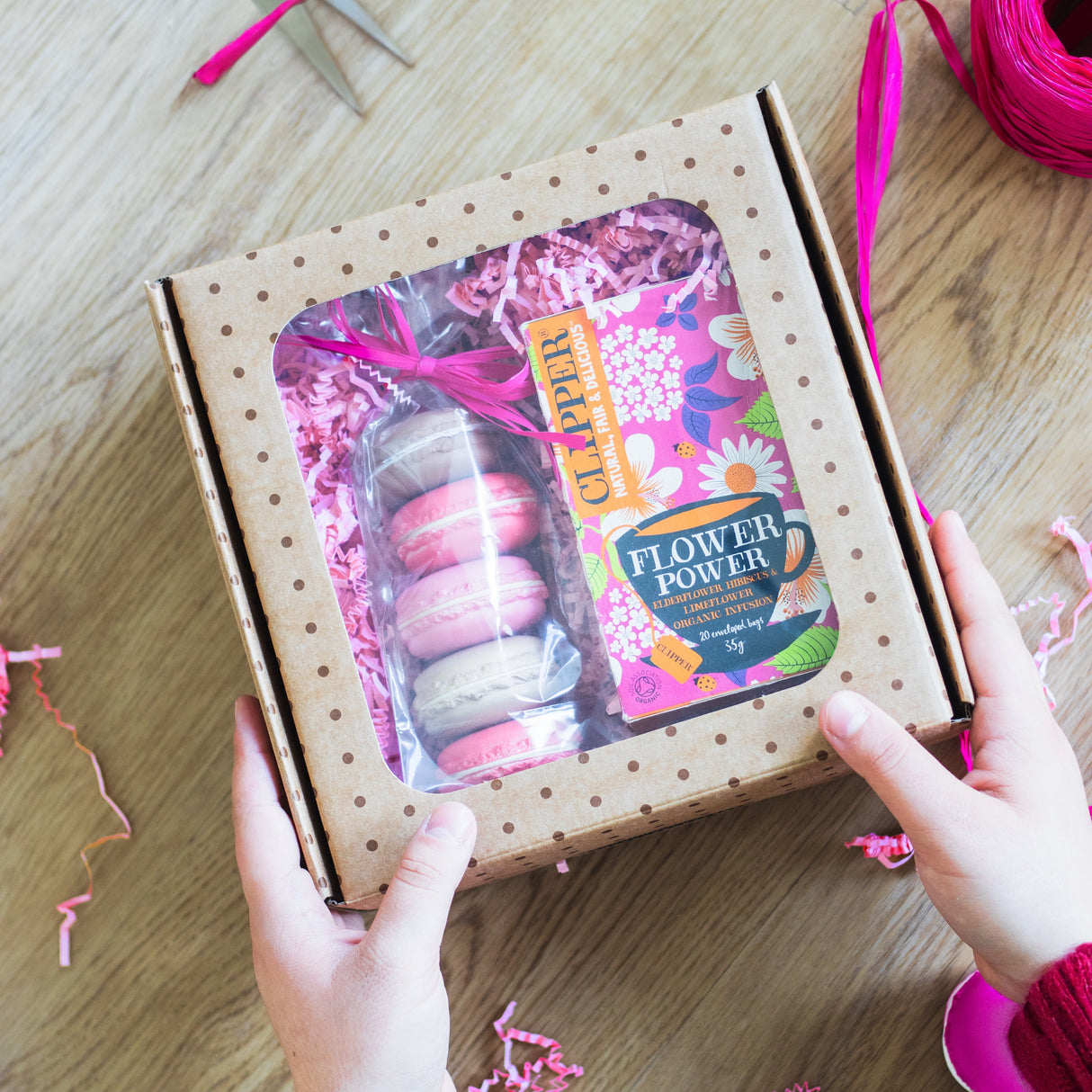 Scatole Regalo con Finestra e Pois