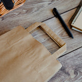 Shopper Carta Biokraft piattina Avana