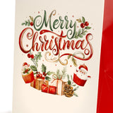 Busta Shopper Merry Christmas Fondo Largo