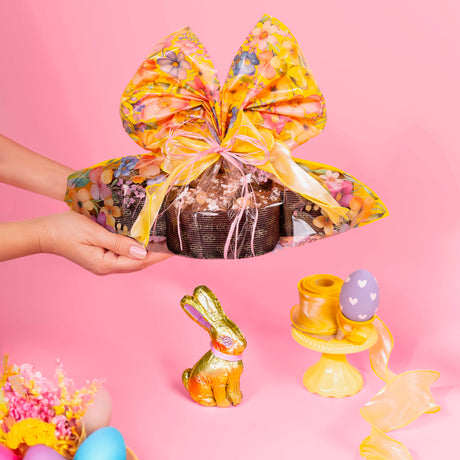 Sacchetti Portacolomba Fantasia Fiori cm 40x50