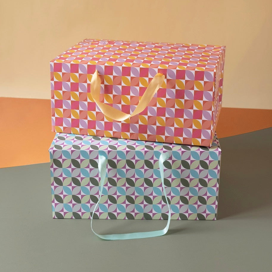 Bag Box Geometric Mix Colori Pastello