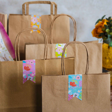 Chiudibusta Adesivi Fantasia Fiori Mix cm 3,5x13,5