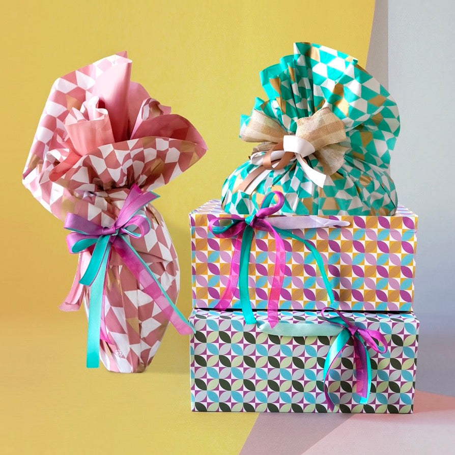 Bag Box Geometric Mix Colori Pastello