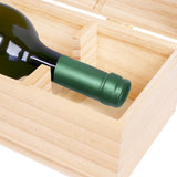 Cofanetto per Bottiglie in Legno di Pino Personalizzabile