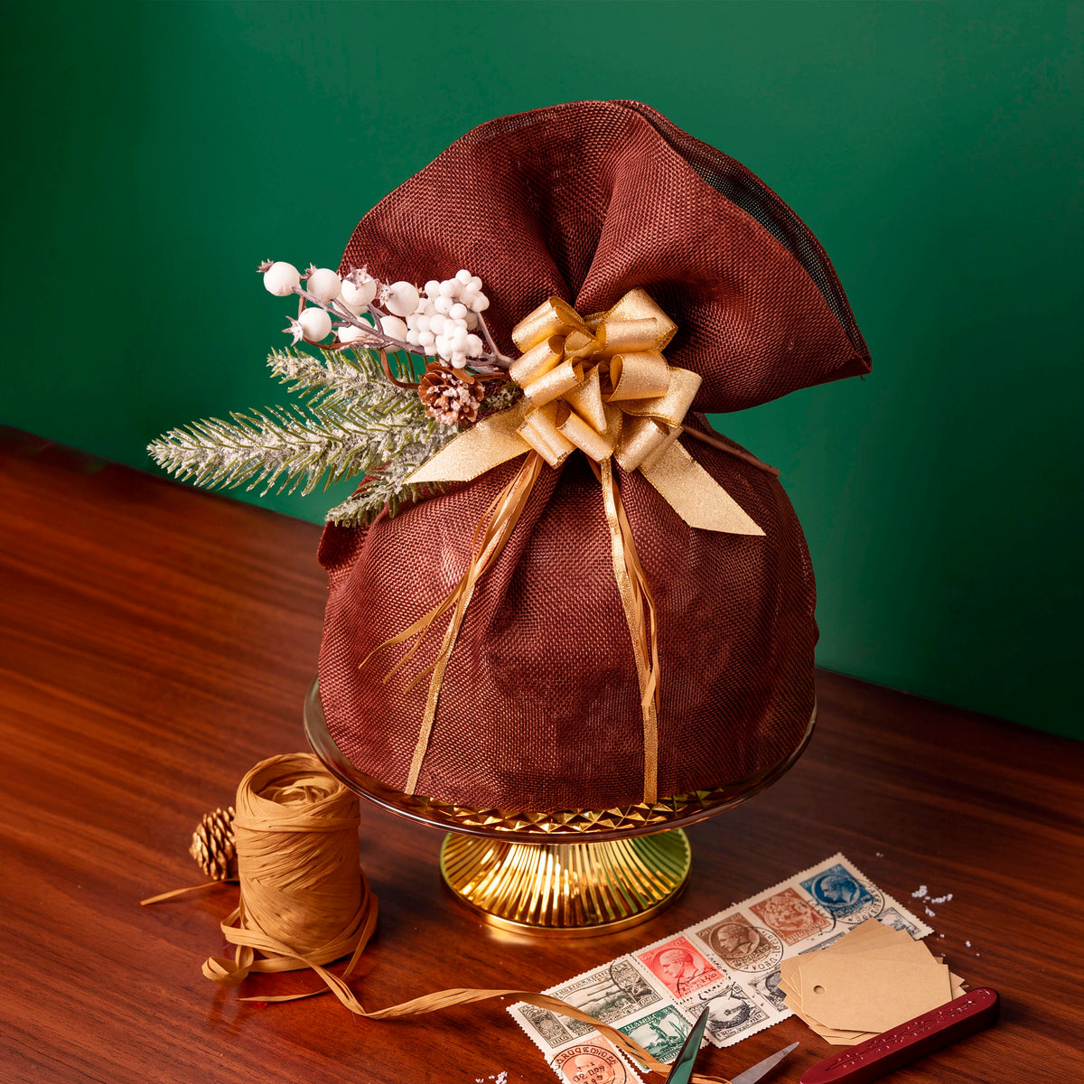 Sac Porte-Panettone Toile de Coton