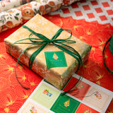 Étiquettes Adhésives Joyeuses Fêtes