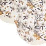 Fogli Tondi per Panettoni Christmas Flower
