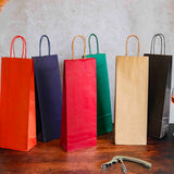 Shopper per Bottiglie Carta Sealing Colorata Cordino