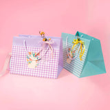 Shopper Lusso Quadretti Fondo Largo Mix