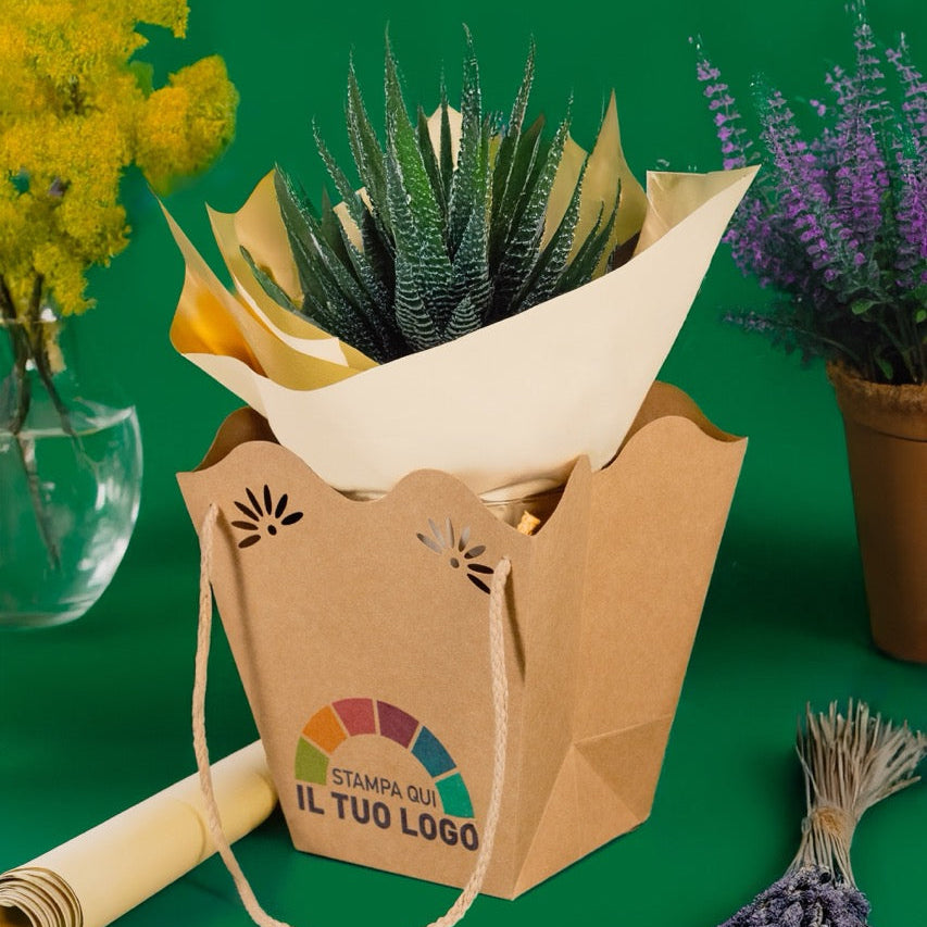 Shopper per Piante 210gr Personalizzaile con interno PE