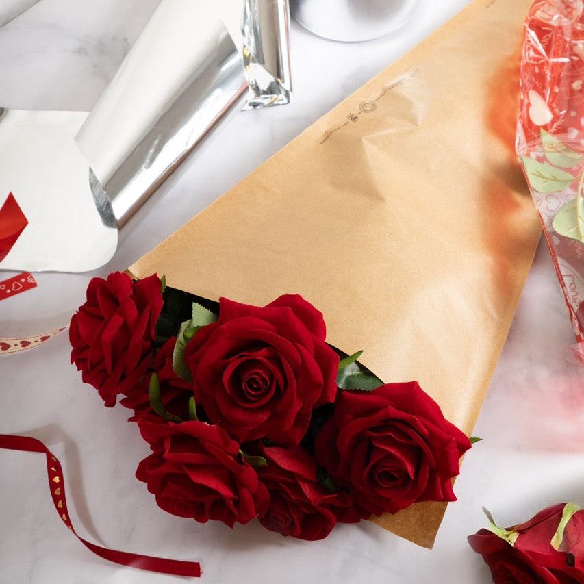 Manicotti per Fiori in Carta Kraft