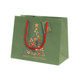 Buste Shopper Natalizie Fantasia Albero e Merry Christmas
