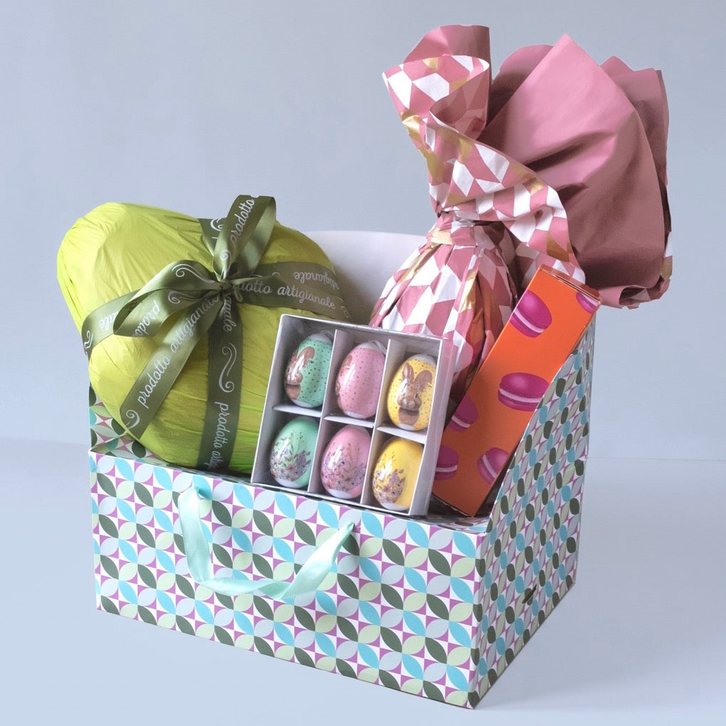 Bag Box Geometric Mix Colori Pastello