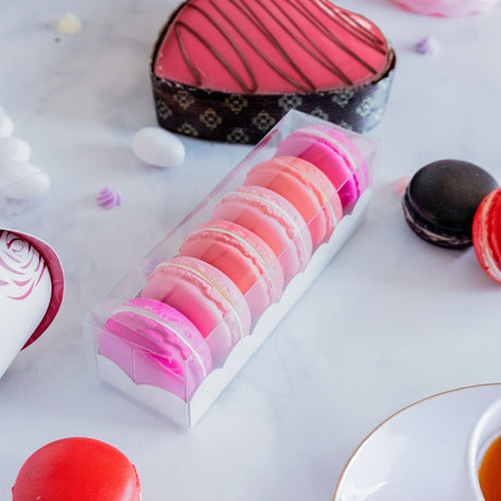 Scatole per macarons trasparenti