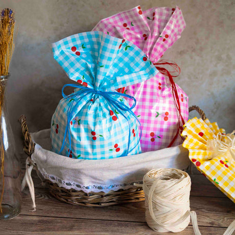 Buste Regalo Quadretti e Ciliegie