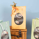 Shopper per Uovo di Pasqua Quadretti Mix con finestra