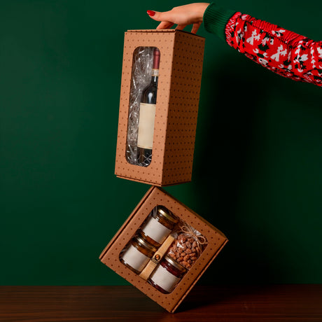Scatole Regalo con Finestra e Pois