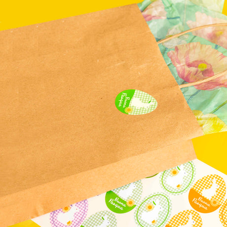 Etchette Buona Pasqua Quadretti cm 3x4