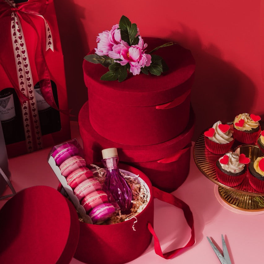 Set 3 Cappelliere in Velluto