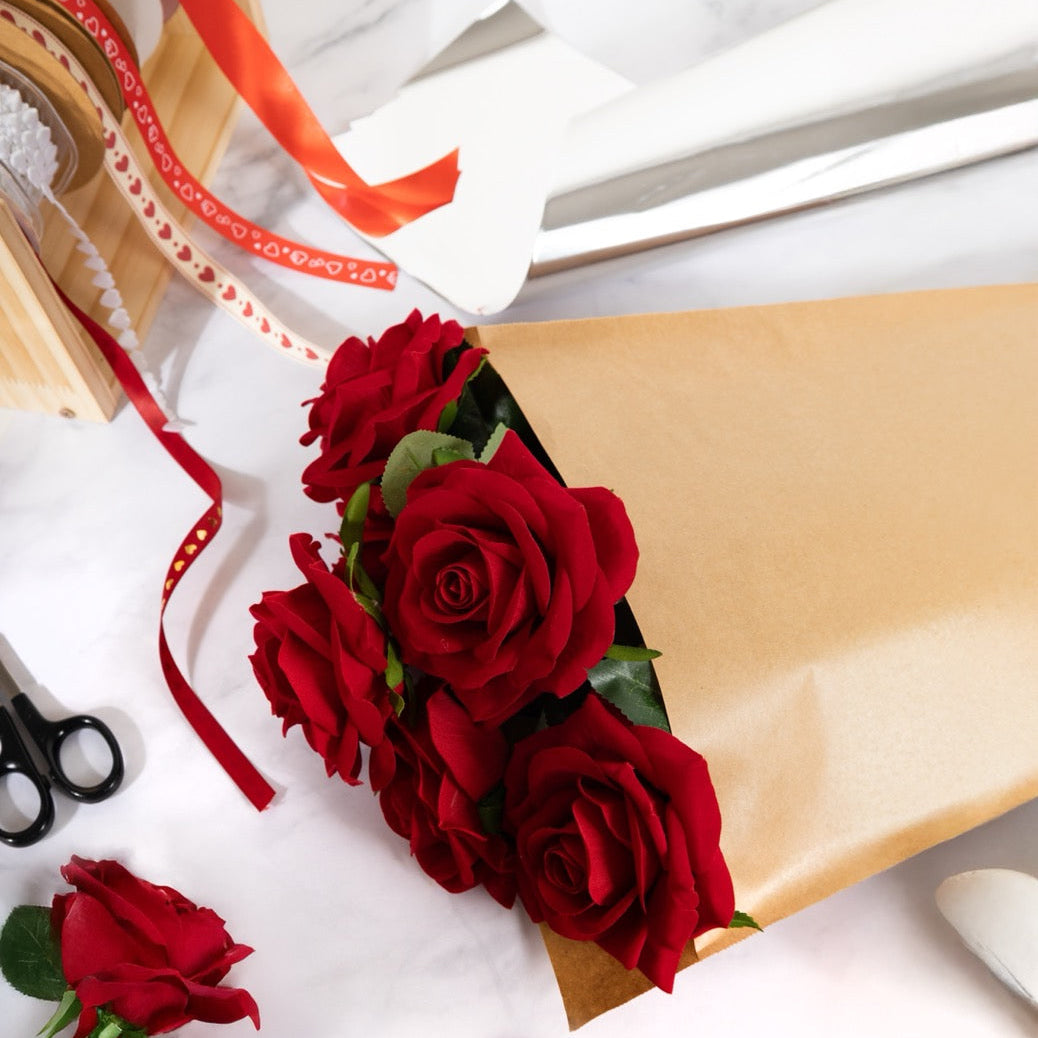 Manicotti per Fiori in Carta Kraft