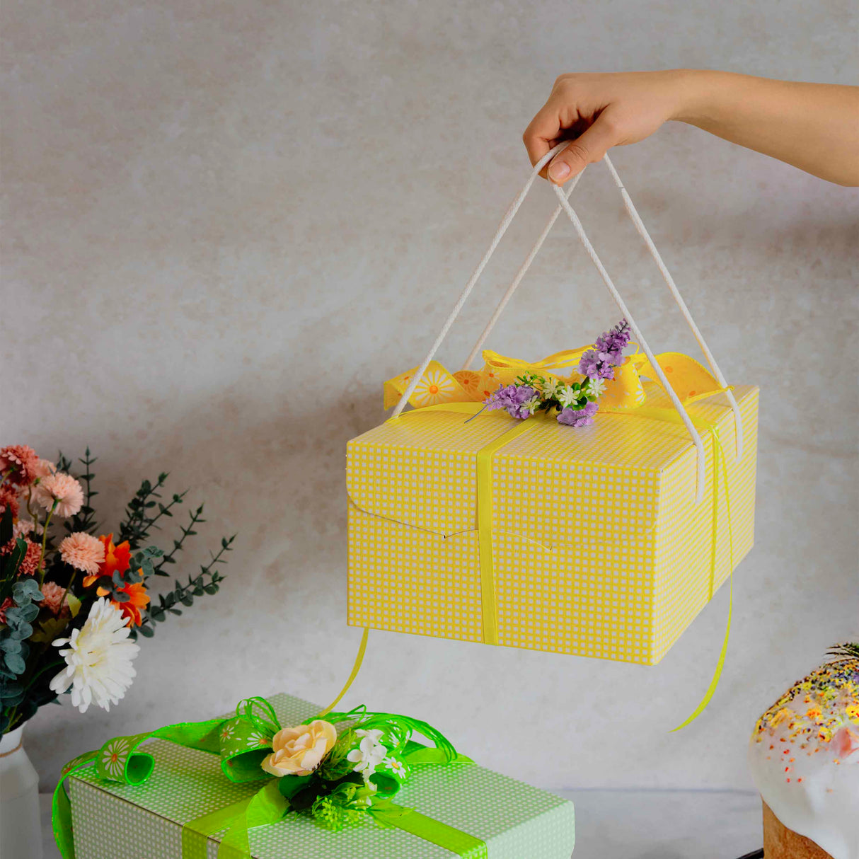 Scatole Segreto con Cordini Quadretti