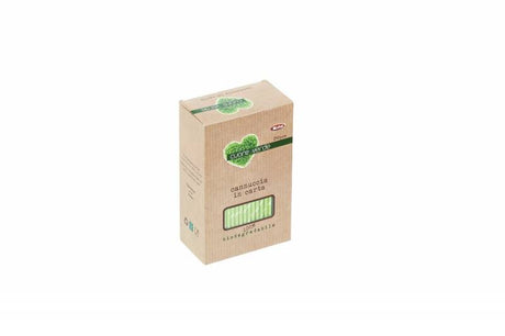 Cannucce carta verdi in stampa 100% biodegradabile