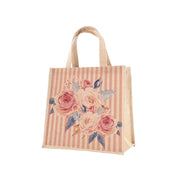 Sac shopping en jute rose