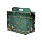 Scatole Natalizie Manigliate Christmas Coming Decori Oro