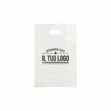 Shopper in Plastica Bianca Personalizzabile