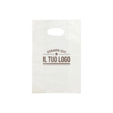Shopper in Plastica Bianca Personalizzabile