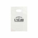 Shopper in Plastica Bianca Personalizzabile