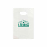 Shopper in Plastica Bianca Personalizzabile
