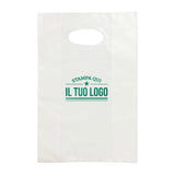 Shopper in Plastica Bianca Personalizzabile