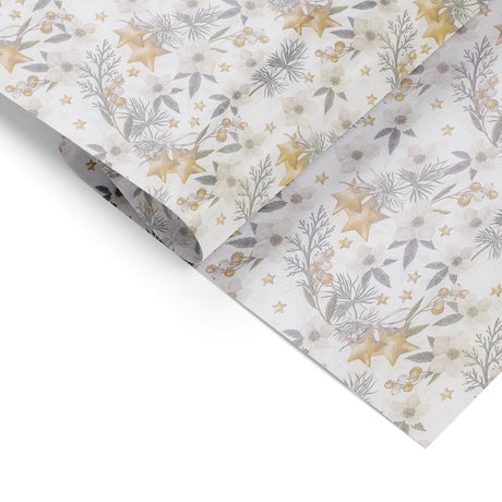 Carta Velina Christmas Flower cm 50x70