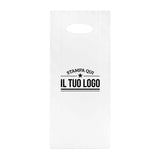 Shopper in Plastica Bianca Porta Bottiglie Personalizzabile