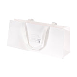 Shopper Carta Elegance Portabottiglia Orizzontale Personalizzabile con maniglia in Gros Grain