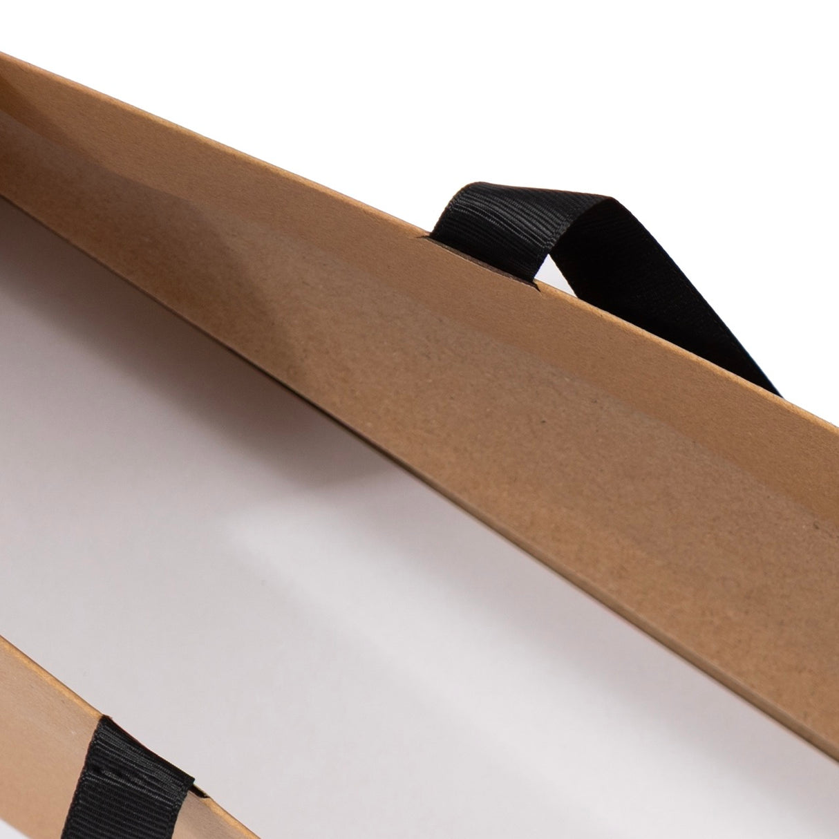 Shopper Carta Elegance Portabottiglia Orizzontale Personalizzabile con maniglia in Gros Grain