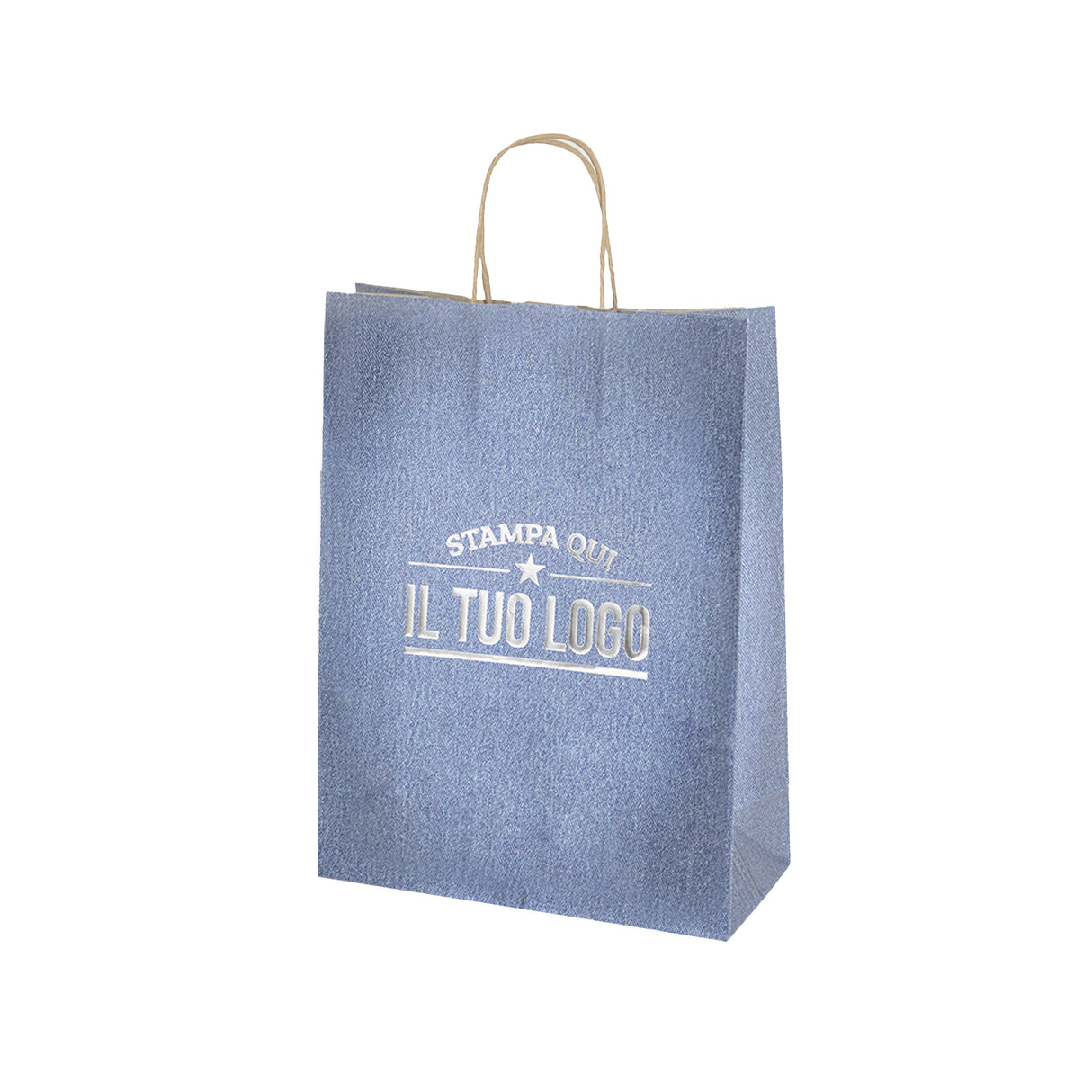 Shopper Carta Jeans Personalizzabile a Caldo